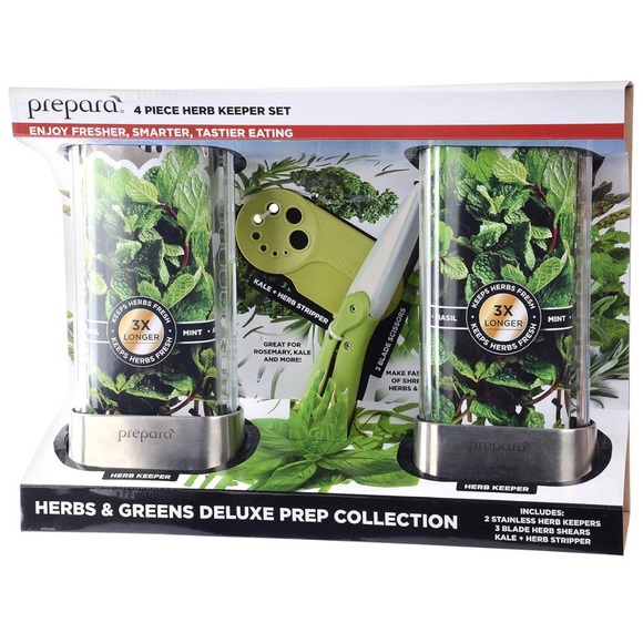 Prepara Other - NWT Prepara 4 Piece Herb Keeper/Cut/Strip Set